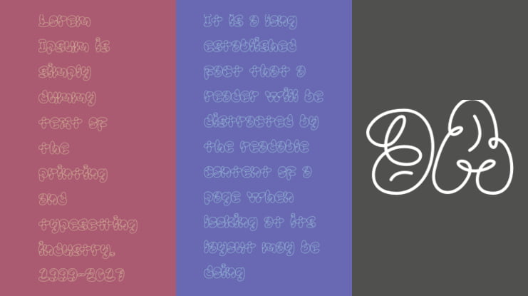 Scrouble Outline Font