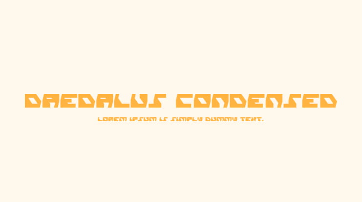 Daedalus Condensed Font Family