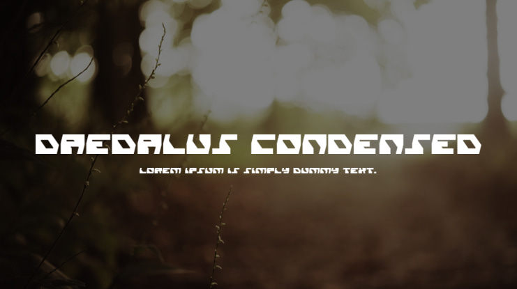 Daedalus Condensed Font Family