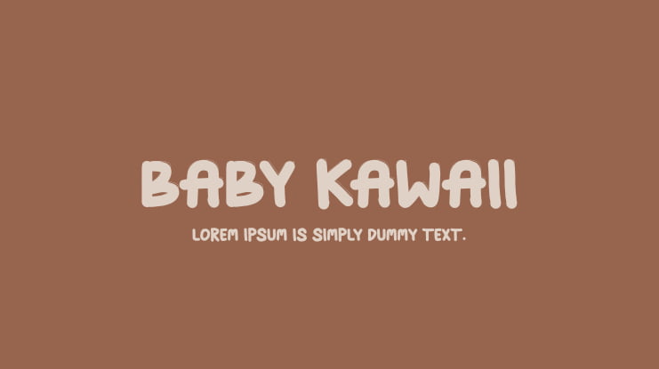 Baby Kawaii Font