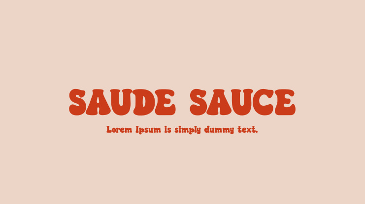 SAUDE SAUCE Font