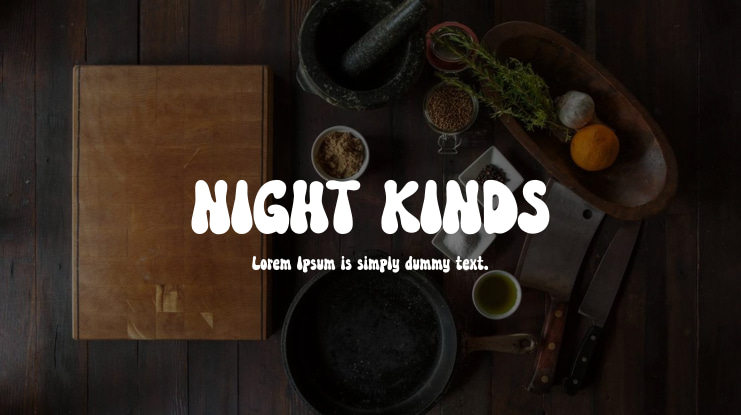 NIGHT KINDS Font