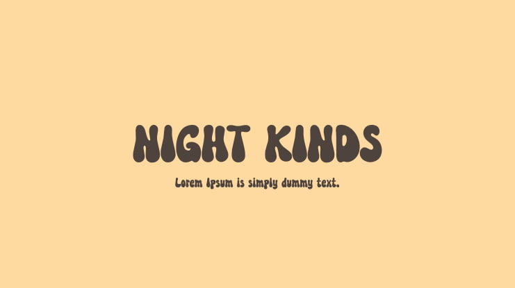 NIGHT KINDS Font