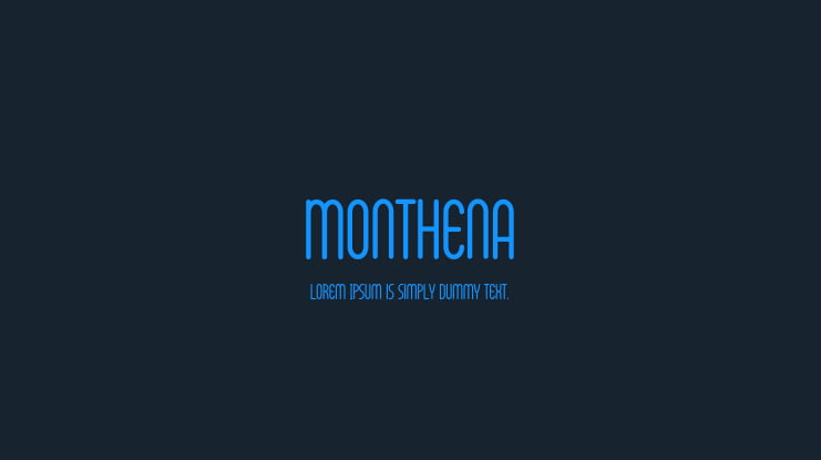 Monthena Font