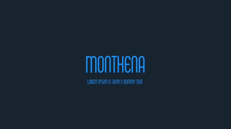 Monthena Font
