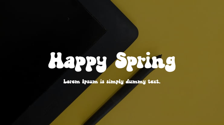 Happy Spring Font