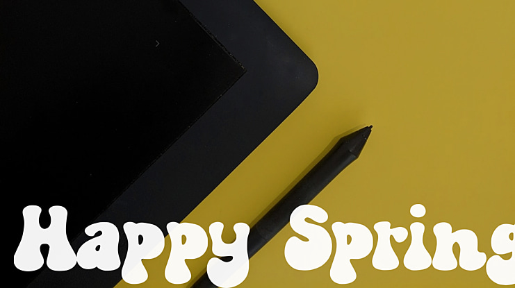 Happy Spring Font