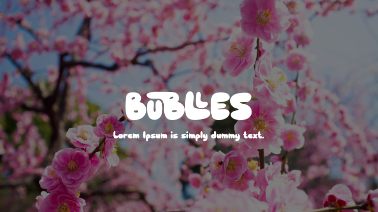BUBLLES Font