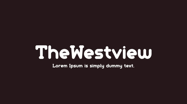TheWestview Font