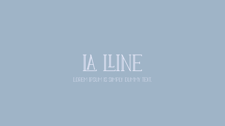 LA LLINE Font