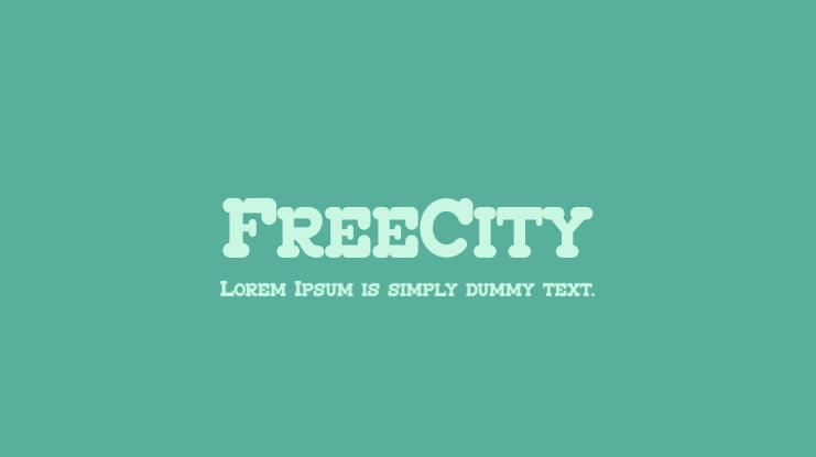 FreeCity Font
