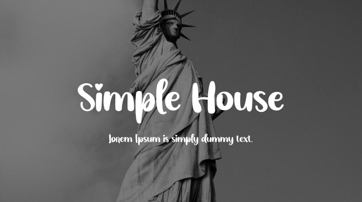 Simple House Font
