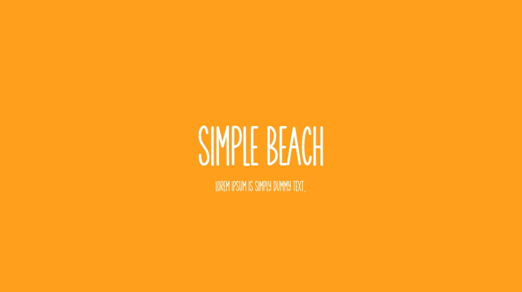 Simple Beach Font