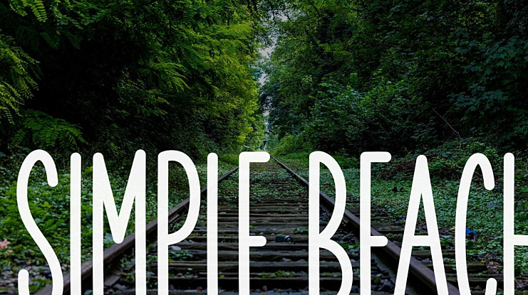 Simple Beach Font