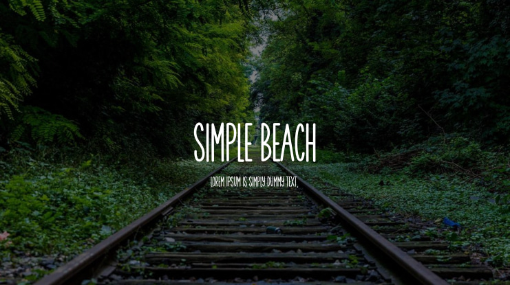 Simple Beach Font
