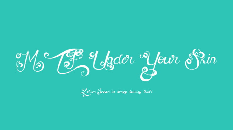 MTF Under Your Skin Font