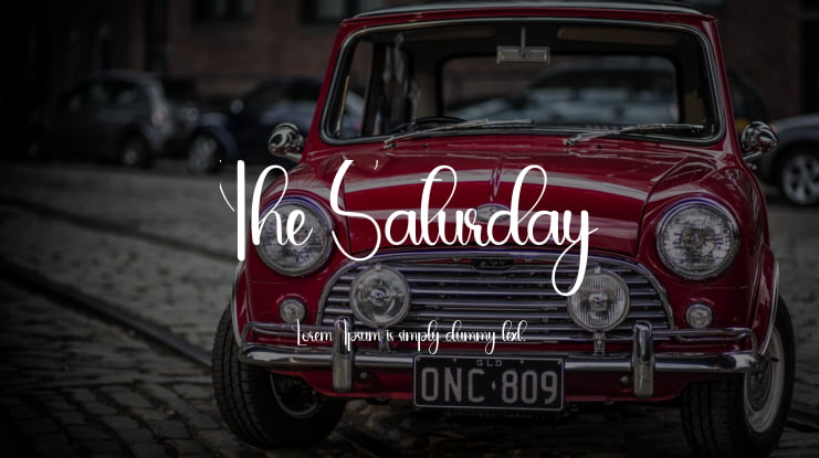 The Saturday Font