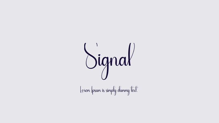 Signal Font