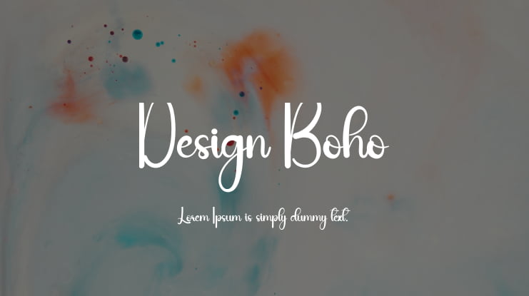 Design Boho Font