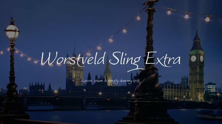 Worstveld Sling Extra Font Family