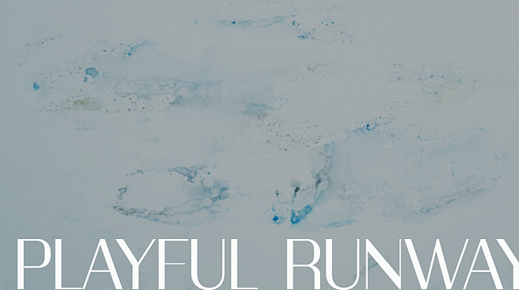 PLAYFUL RUNWAY Font Family