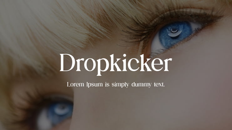 Dropkicker Font Family