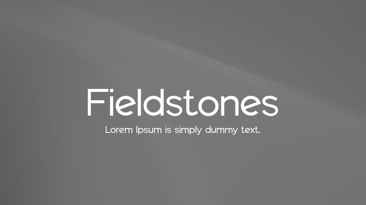 Fieldstones Font Family