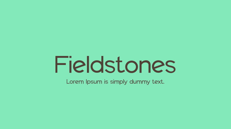 Fieldstones Font Family