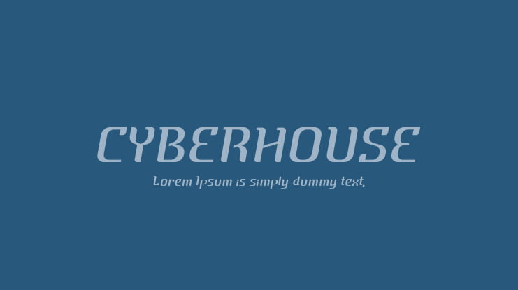 CYBERHOUSE Font