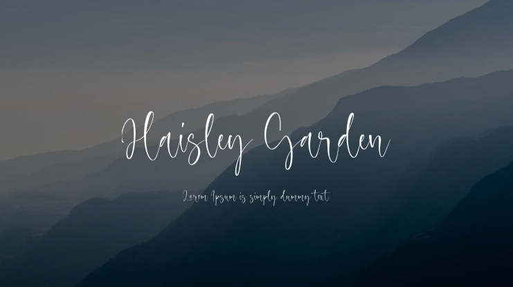 Haisley Garden Font