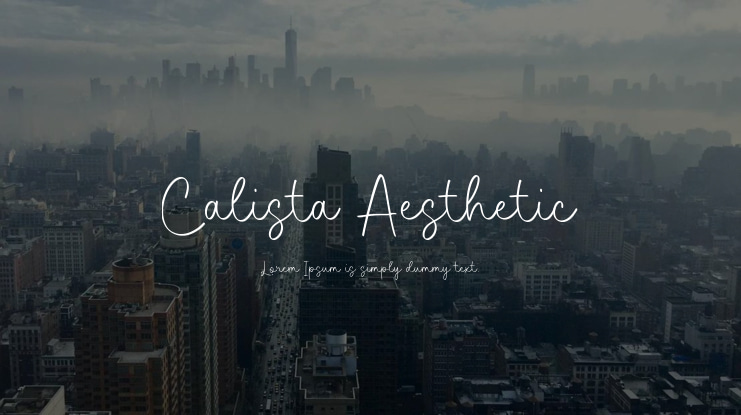 Calista Aesthetic Font