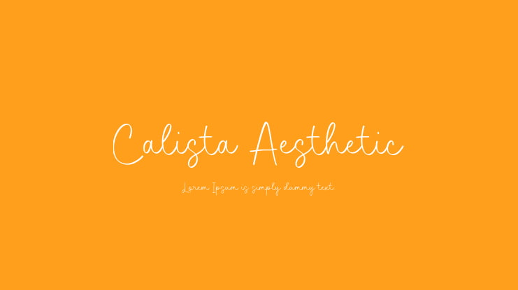 Calista Aesthetic Font
