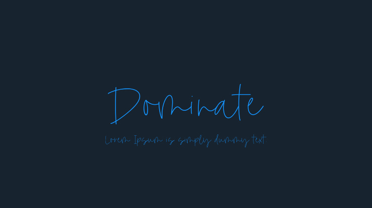 Dominate Font