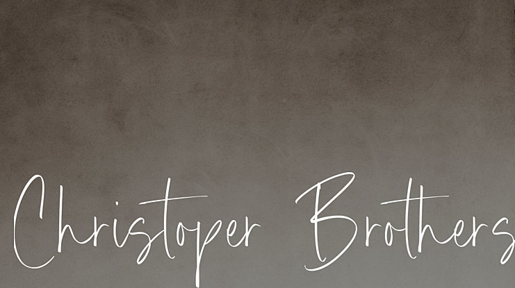 Christoper Brothers Font