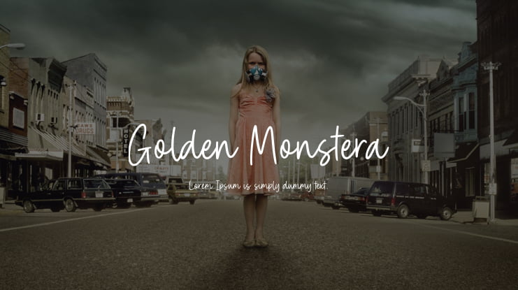 Golden Monstera Font