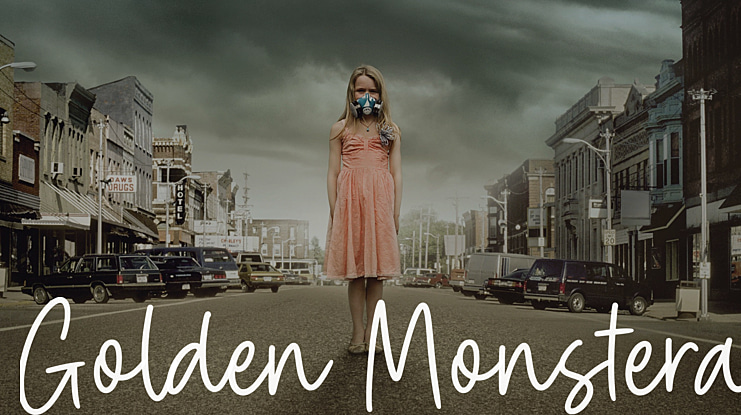 Golden Monstera Font