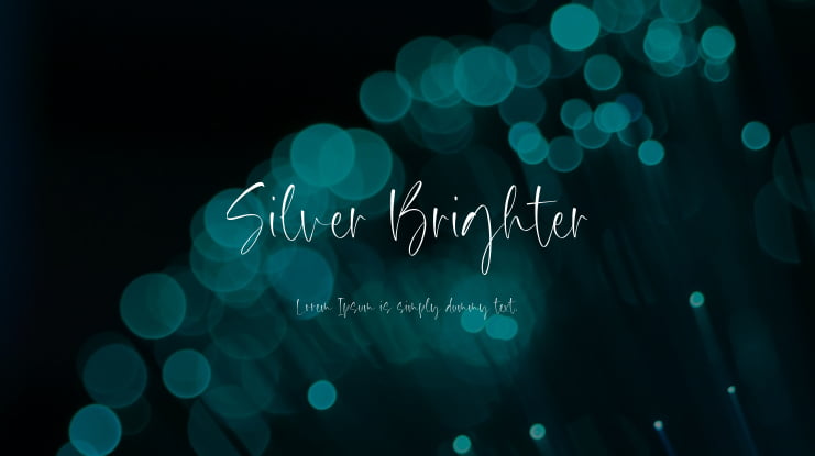 Silver Brighter Font