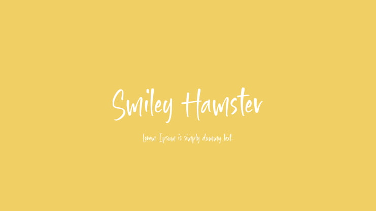 Smiley Hamster Font