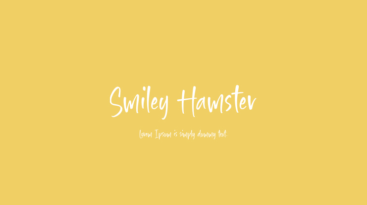 Smiley Hamster Font