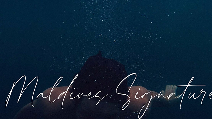 Maldives Signature Font
