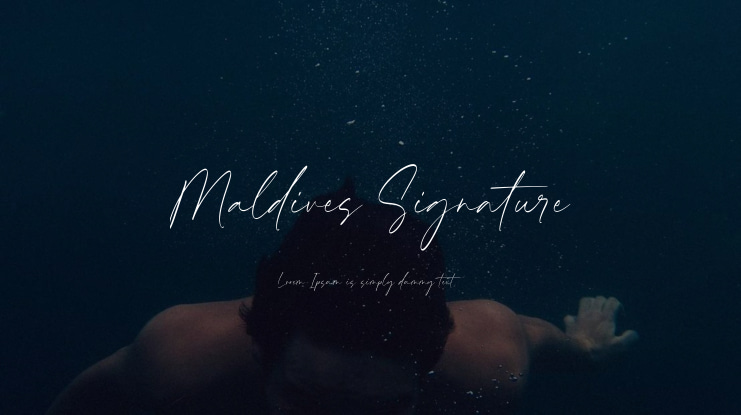 Maldives Signature Font