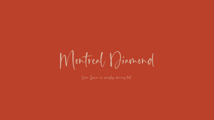 Montreal Diamond Font