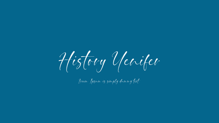 History Yenifer Font