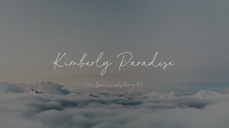 Kimberly Paradise Font