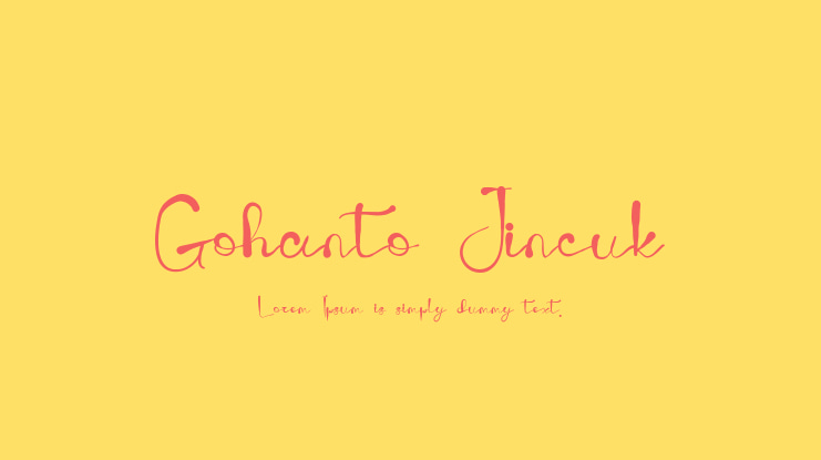 Gohanto Jincuk Font
