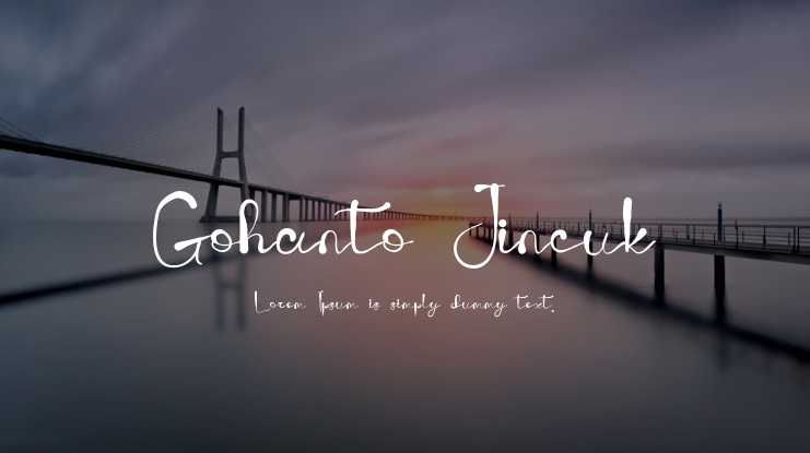 Gohanto Jincuk Font