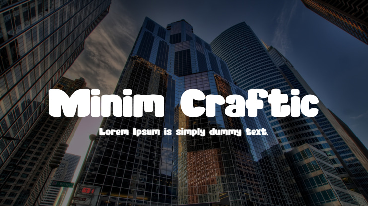 Minim Craftic Font