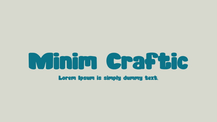 Minim Craftic Font