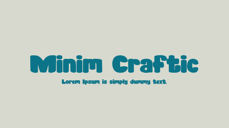 Minim Craftic Font
