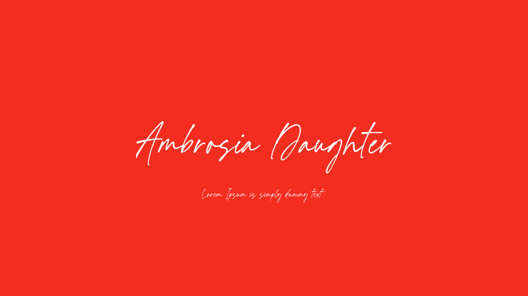 Ambrosia Daughter Font